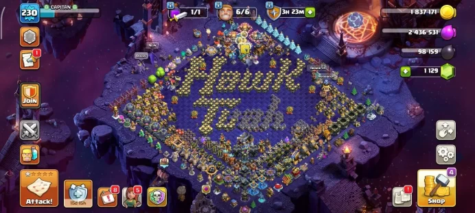 TH 18&nbsp;full Max, 13 Equipment Epic, Hero Max, Wall Max, Defense max&nbsp; , 2 skin map , 11 skin hero , Warranty Lifetime
