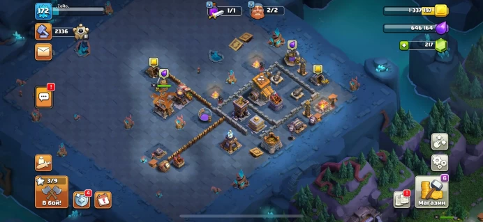 COC14 Townhall level 13, 3100 Cups, Heroes (47/50/40/37/18)