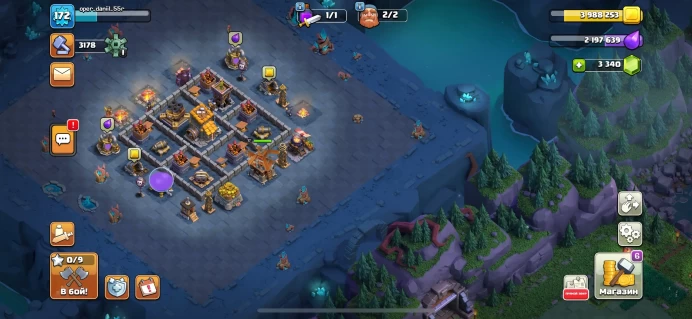 COC15 TOWNHALL Level 13, 3200 CUPS, Heroes (59/59/40/37/18)