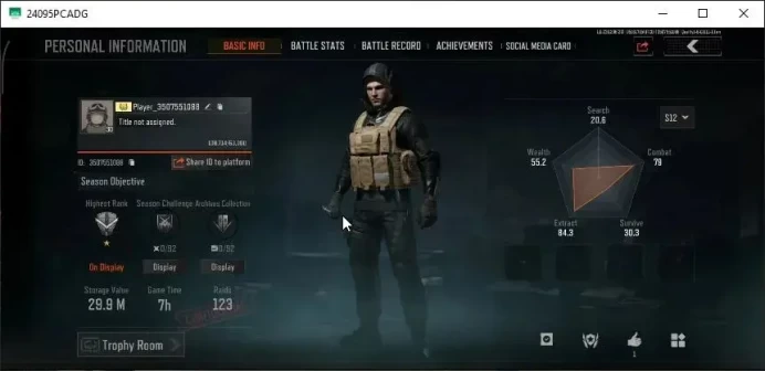 MOBILE Lv30|SV 29,9M|CV 27M|2 Set|SS AKM,SS Groza,SS T03,GM AK-12,Forest MP5,Abomi Vector 9,Etc|CN ON|Infinite|CheckSS(AB3156)