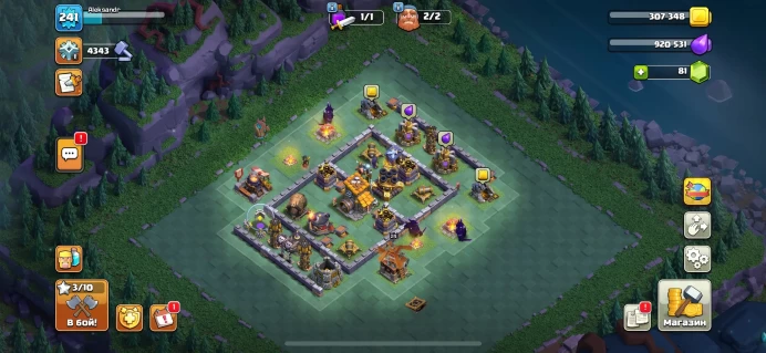 COC19 Townhall Level 17, 241 Level, Many skins, Heroes (92/94/66/70/42 )