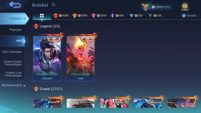 Hero 132 Skin 570 | Collector Ling | AOT Fanny | Aspirant Layla, Ruby, Change | Ducati irithel, Leomord | KOF Guin ML1545B