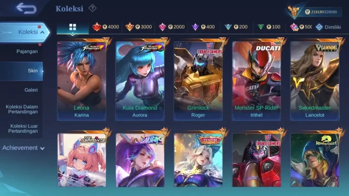 GLOBAL Hero 131 Skin 542 | Legend Granger Freya Franco | Dawning Lance | HXH Julian | CC Ling | Mega | Check ss ML1777B
