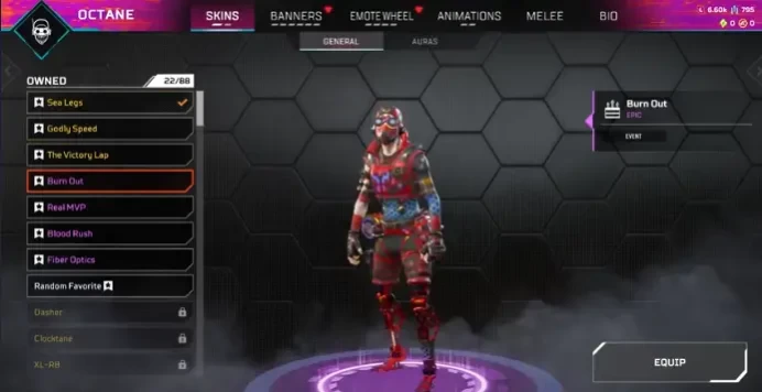 AP465 OCTANE HEIRLOOM 322 lvl 157 legs Ea app + Steam