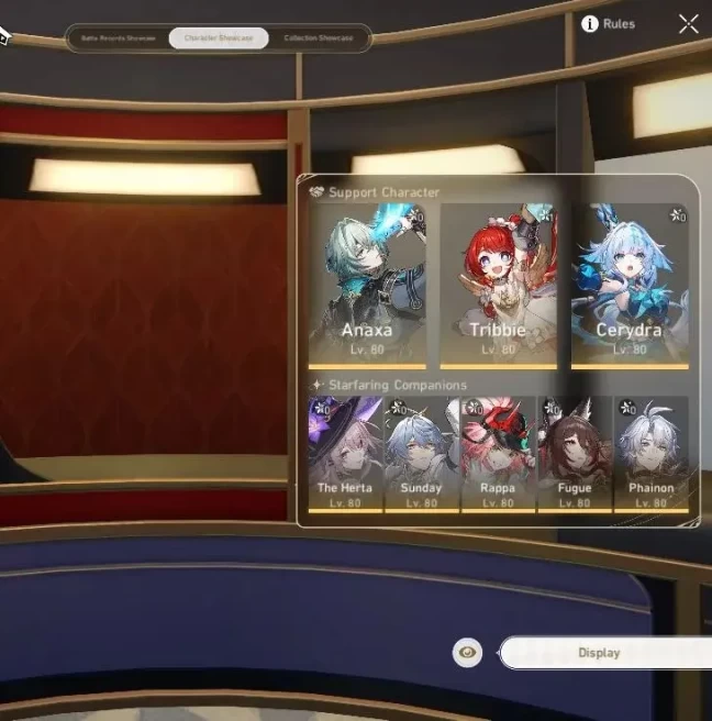 Asia|TL 70|Phainon&The Herta Prem Team|13 Limited|[Anaxa,Rappa]+Sign,Sunday,Tribbie E1,Cerydra,Etc|Take Mail|Check SS(HSR7012)