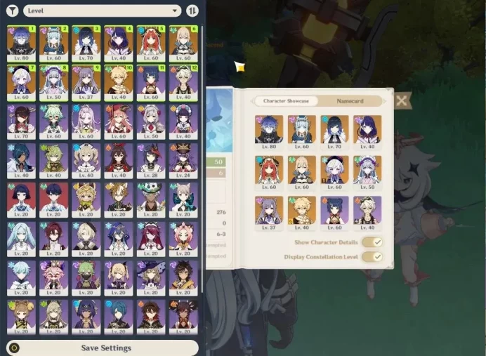 ASIA|AR50|5Limited+1(*5Weapon)|SemiPreamTeam(Flins,Ineffa),Yelan,Raiden,Nilou|McMale|TakeMail|Check(GI6404)