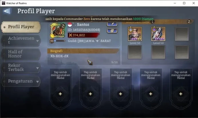 GLOBAL 60x|Lv 33|374K Power|2 Lord[Morrigan,King Harz]|7 Legend[Eirlys,Lady Mina,Vlad D,Van Helsing,Numera]|Take Mail|(WOR1210)
