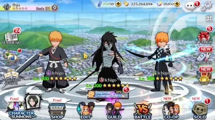[GLOBAL]20K Orbs+Fresh All Story|Fierce[Stark,Toshiro],Ichigo 9th Anniv,Halibel Unleashed,Ikkaku,Etc|CE ON|Klab ID(BBS2650)