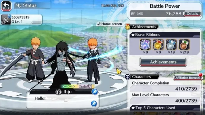 [GLOBAL]20K Orbs+Fresh All Story|Fierce[Stark,Toshiro],Ichigo 9th Anniv,Halibel Unleashed,Ikkaku,Etc|CE ON|Klab ID(BBS2650)