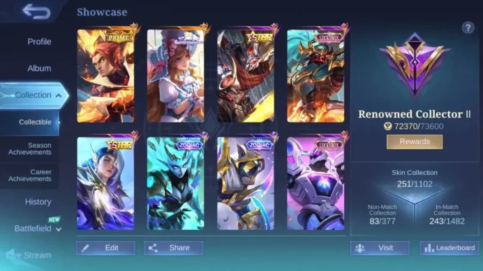 Global|Hero 129|Skin 251|Renown|Prime YZ|ANN Haya+Lesley|LBox Alpha+Zhask+Uranus|Valentine Claude|Zodiac HC|More CheckSS ML1910B