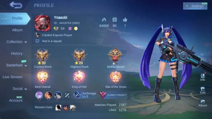 Global|Hero 123 Skin 287|Exalted|Legend Franco|Prime YZ|Trans Roger|Sanrio Change+Floryn|Many LBox|More Check SS ML1911B