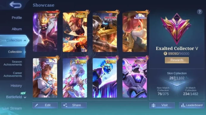 Global|Hero 123 Skin 287|Exalted|Legend Franco|Prime YZ|Trans Roger|Sanrio Change+Floryn|Many LBox|More Check SS ML1911B