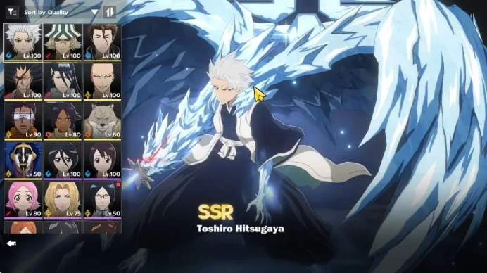 NuverseSEA|Lv 76|5K Jade|10 SSR[(ToshiroB4,AizenB1,KisukeB2,KenpachiB1,Byakuya)+Stamp,Kurotsuchi,SaijinB3,IkkakuB1]6Sign|BSR1033