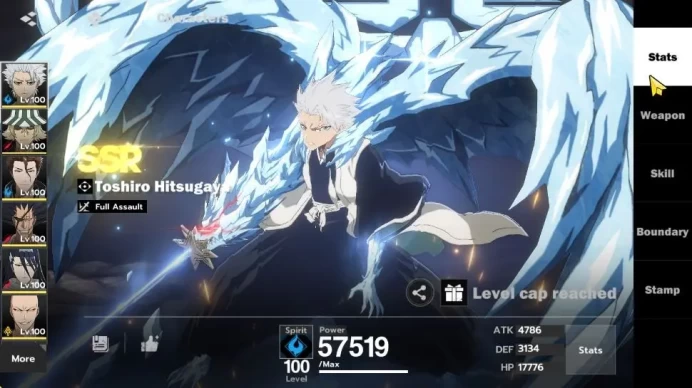 NuverseSEA|Lv 76|5K Jade|10 SSR[(ToshiroB4,AizenB1,KisukeB2,KenpachiB1,Byakuya)+Stamp,Kurotsuchi,SaijinB3,IkkakuB1]6Sign|BSR1033