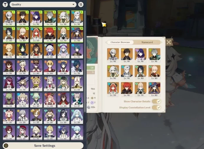 ASIA|AR58|9Limit+3(*5WEP)|NeuvileC1,Arlec+sign,Kazuha,Zhongli,Raiden,Alhait,Nahida,Xianyun,Nilou|2Skin|McMale|TakeMail|(GI6409)