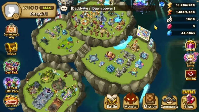 ASIA Lv 100|1 LD[Rahul]+57 Total NB5[Legolas,Gandalf,Leo,Laika,Velaju,Etc]+94 6*Monster|Rahul All Farm Solo R5|Hive|SS(SWR1199)