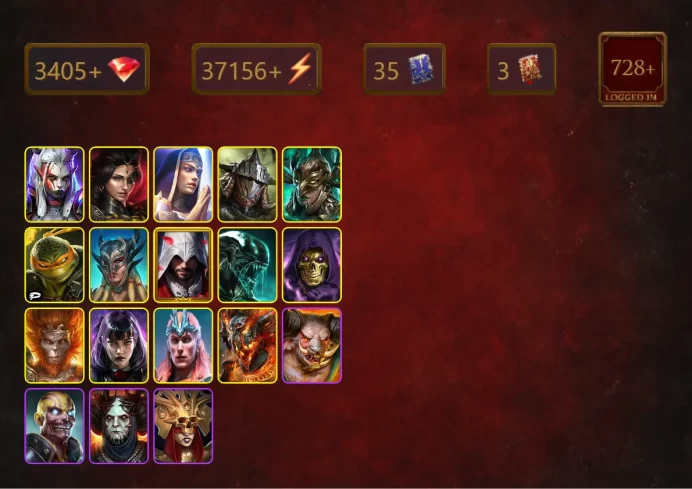 [STARTER]Martyr+Tekteon Fissureflesh+Visix+Adelyn+Rathalos+Leminisi the Gold-Wing+Michelangelo+Scyl+Ezio Auditore+29Epics