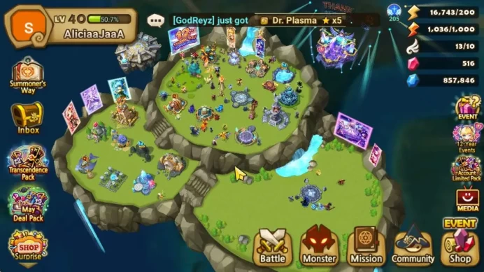 GLOBAL Lv 40|1 LD[Shun]|19 Total NB5[Layla,Riley,Teshar,Liam,Etc]+54 6*Monster|All Farm Auto R4|3 Island|Hive|Check SS(SWR1213)