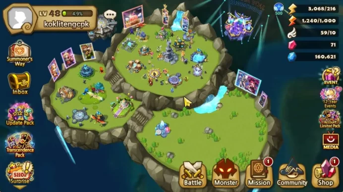 ASIA Lv 48|1 LD [Lydia]|14 Total NB5[Sonia,Tiana,Teshar,Jeogun,Etc]+32 6*Monster|3 Islands|Hive|Check SS(SWR1215)