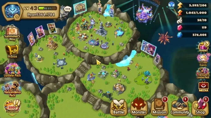 ASIA Lv 43|1 LD [Lars]|18 Total NB5[Shi Hou,Lamiella,Abellio,Etc]+49 6*Monster|All Farm|Hive|Check SS(SWR1216)