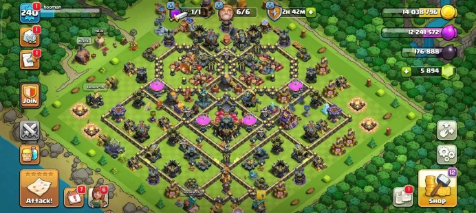 TH 17&nbsp;full Max, 10 Equipment Epic, Hero Max, Wall Max, Defense max&nbsp; , have 6K geem, Warranty Lifetime