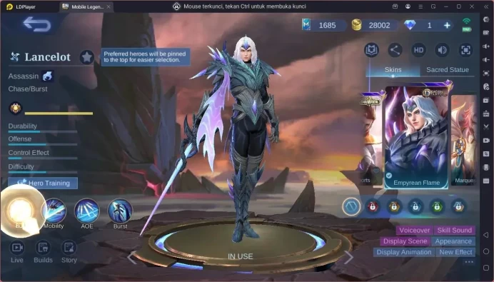 Global|Hero 102|Skin 144|Expert|CC Natalia|Lightborn Alucard|Valentine Claude|Dragon Estes,Lance,Ling| More Check SS ML1909B