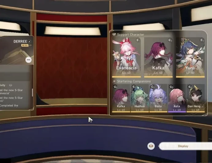 Asia|TL 30|5 Limited|Evanescia,Dante,Huohuo,Topaz,Yunli|MC Female|Planarcadia|TakeMail|CheckSS(HSR7016)