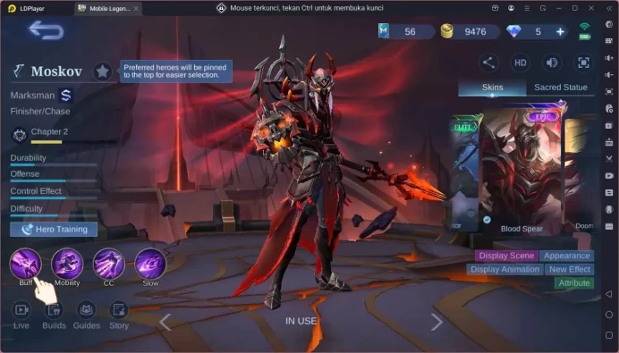 Global|Hero 76|Skin 119|Expert|Prime Granger|CC Natalia|Naruto Vale|Spongebob Cyclops|9th Fanny|More Check SS ML1912B