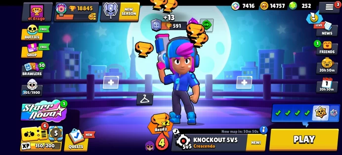 [Code A168] Level 91 / 18k Trophy + Shelly Star / Very Rare