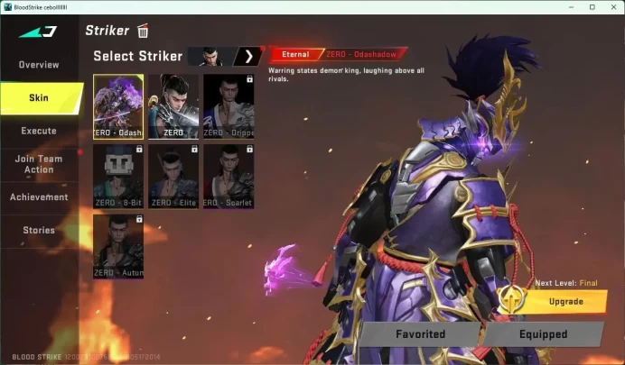 ASIA | ETERNAL ZERO-Odashadow | 8 EVA items | 1 TR melee | LGD Katana | 6 LGD guns | L36 BR Gold III|More Check SS BS825B