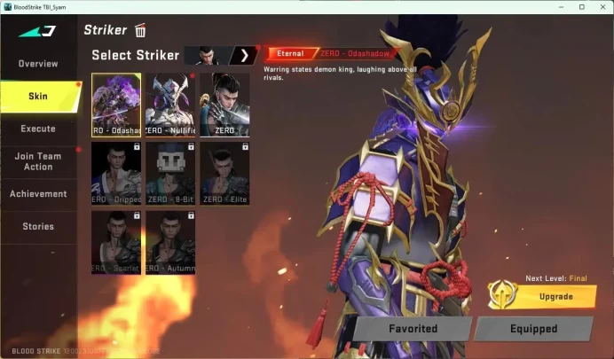 ASIA | Eternal ZERO-Odashadow | Legendary Katana-Ronin | 2 7DS Collab: Playpal-Oslo, Kar98K | Ultra|More Check SS BS823B