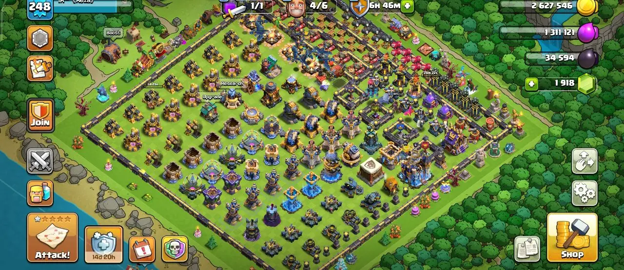 TH 18 | XP 248 | 5 HERO MAX | 6 EPIC MAX (2 LVL26) | NAME CHANGE AVAILABLE | WS 2599 | INSTANT DELIVERY 