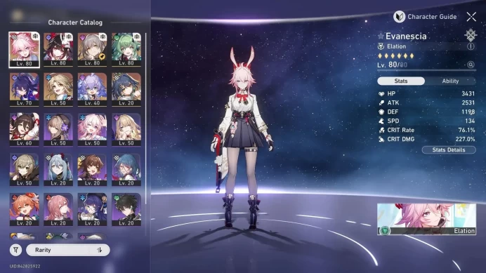 ASIA | TL70 | 4 Lim (Evanescia E1+Sign, Sparkle, Huohuo) | Seele L70 | MC Female | TakeMail | Check SS HSR484B
