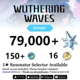 [Europe Server] Reroll Account 79000+ Astrite | 16+ Radiant Tide | 160 Lustrous Tide