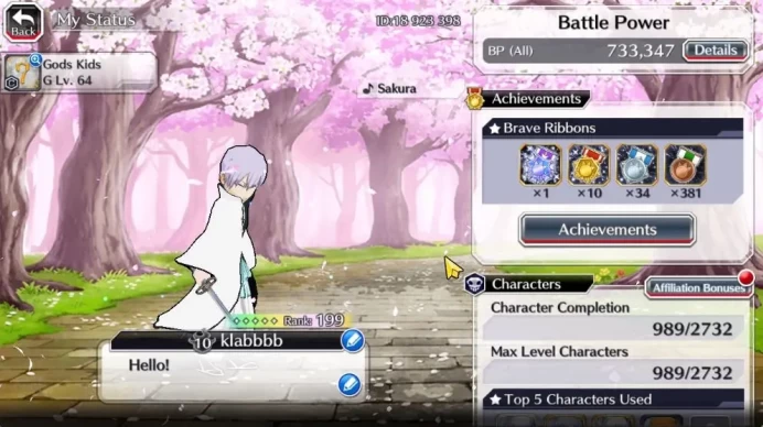 [GLOBAL]51K Orb|TYBW26[Giselle,Candice],10th Anniv[Rukia,Ichigo],Ganju TYBW25,Renewd[Byakuya,Aizen],Etc|6K AccTic|KlabID|BBS2602