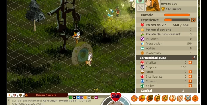 Crâ niveau 102 – Excellent personnage PvM / XP prêt à évoluer rapidement (Boune2)