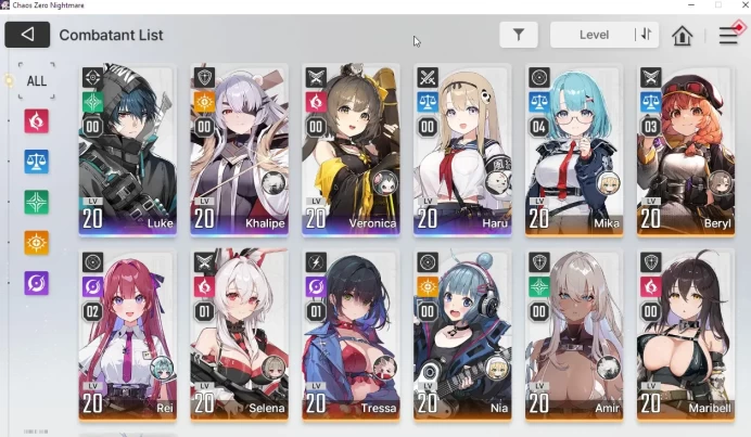 Global | Lv20 | Midgame 4 SSR (Haru,Khalipe,Luke,Veronica + 8 SR) + 1055 Crystal |LogStove|Check SS (CZN801)