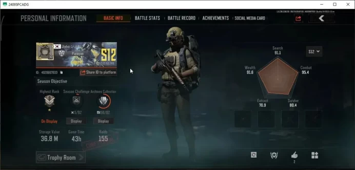MOBILE Lv30|SV 36,8M|CV 18M|B AN-94|SS AKM,CB FAL,ET AK-74N,Peak AEK,DS ACE31,SS T03,MN AK-12,Etc|CN ON|Infinite(AB3161)