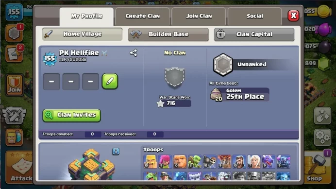 COC45 Town Hall 14 with Maxed Town Hall 13, Heroes 81/82/55/59/28, 1.8k Gems + 719 CWL