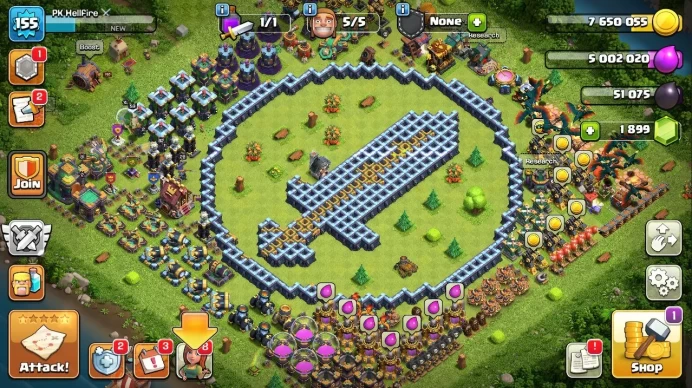COC45 Town Hall 14 with Maxed Town Hall 13, Heroes 81/82/55/59/28, 1.8k Gems + 719 CWL