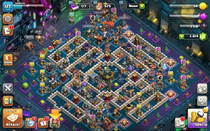 COC46 Main Village TH level 17