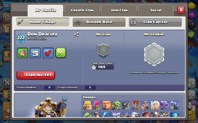 COC53 Main Village TH level 18