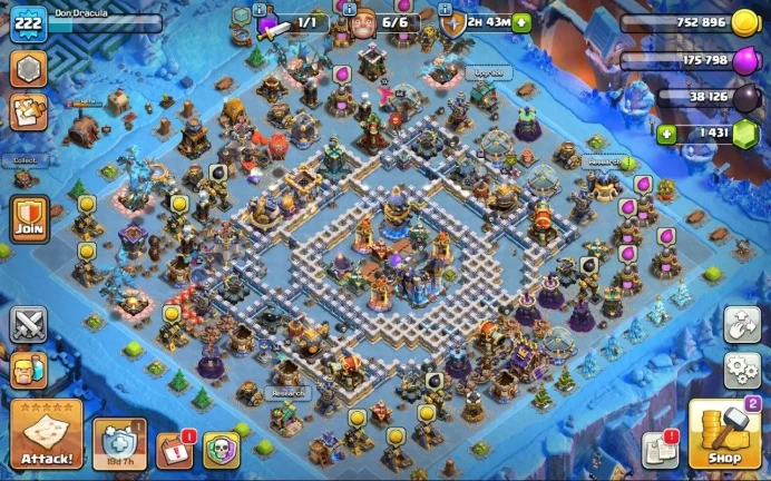 COC53 Main Village TH level 18