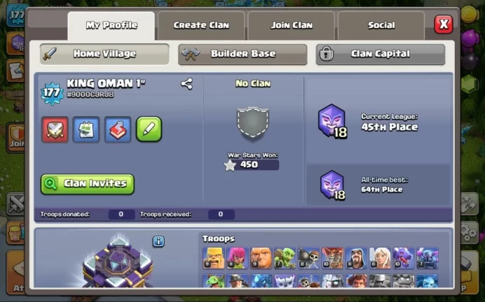 COC89 MAIN VILLAGE TH LEVEL 15 15 TH WITH ALMOST FULL DEF 55/78/42/45/24/2 UPGRADED EQUIPMENT 232 LVL
