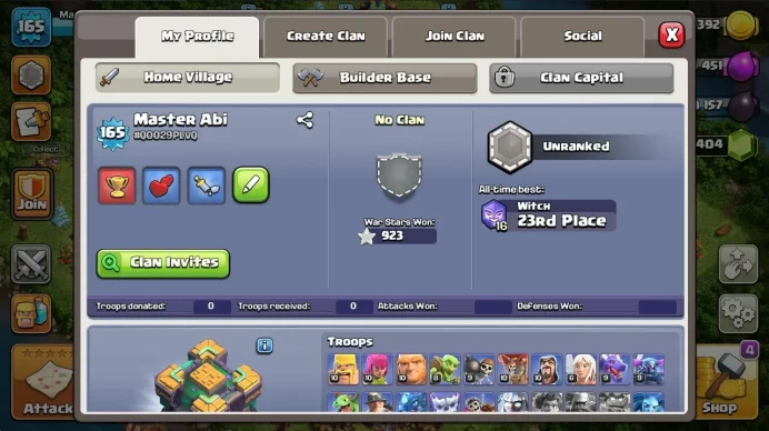 COC90 TOWN HALL LEVEL 14 14 TH 99% FULL 77/76/52/53/27 3400 GEMS 1.1 K LVK