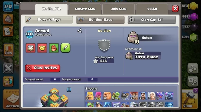 COC92 MAIN VILLAGE TH LEVEL 14 14 TH ALL FULL 85/85/52/60/30 1 K GEMS + 1.5 K LVK