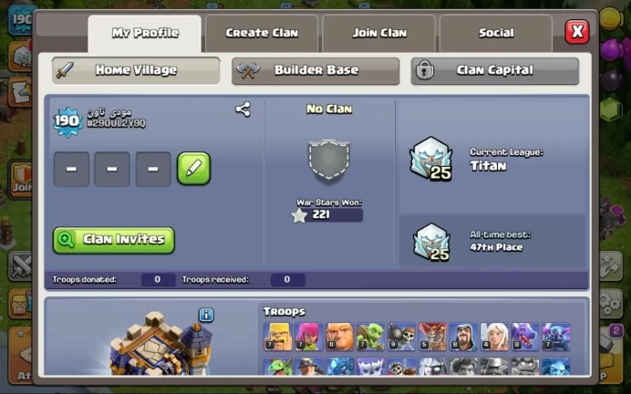 COC56 Main Village TH level 18