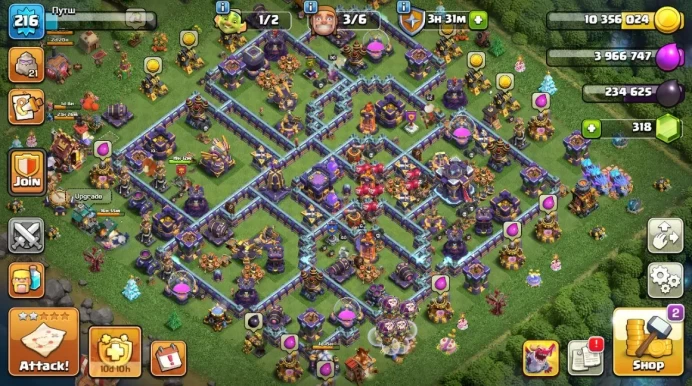 COC50 Main Village TH level 14