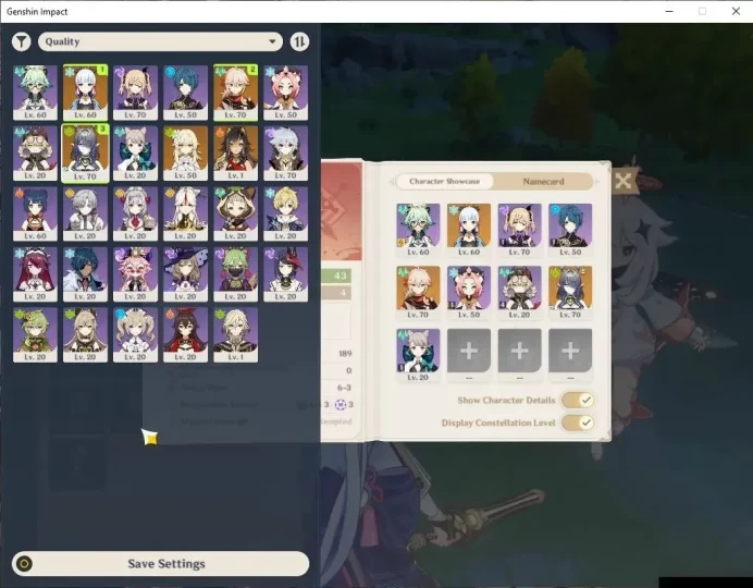 ASIA|AR 43|3 Limited+23(*4Character)|Lauma,Kazuha,Ayaka|Mc Female|Low Explore Map|TakeMail|Check(GI6412)