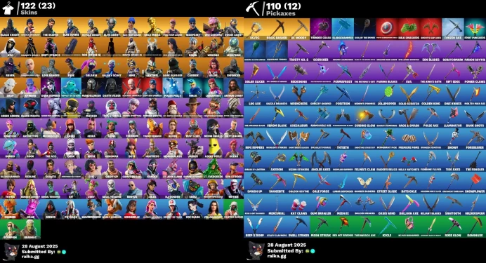 [PC] 122 skins | OG STW | Black Knight | Sparkle Specialist | The Reaper | Blue Squire | Royale Knight	LKK313